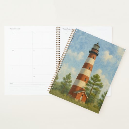 Assateague Vuurtoren Aquarel Planner (Display)