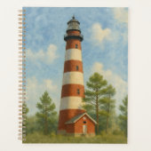 Assateague Vuurtoren Aquarel Planner (Voorkant)