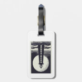 Assateague Vuurtoren Virginia Moon Bagagelabel (Achterkant verticaal)