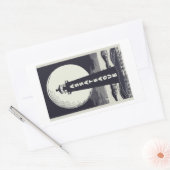 Assateague Vuurtoren Virginia Moon Rechthoekige Sticker (Envelop)