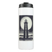 Assateague Vuurtoren Virginia Moon Thermosbeker (Voorkant)