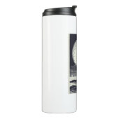 Assateague Vuurtoren Virginia Moon Thermosbeker (Gedraaid links)