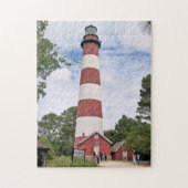 Assateague vuurtoren, Virginia Puzzle Legpuzzel (Verticaal)