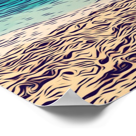 Assateague Wild Horse Beach Poster (Hoek)