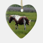 Assateague Wild Horse Keramisch Ornament (Rechts)