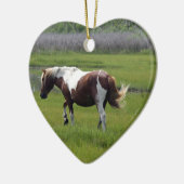 Assateague Wild Horse Keramisch Ornament (Links)