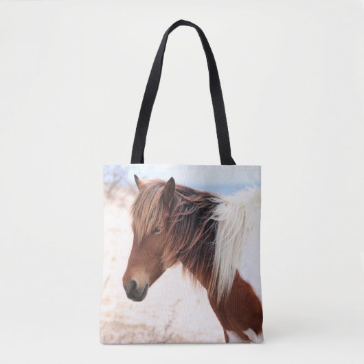 Assateague Wild Horse Tote Bag (Voorkant)
