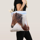 Assateague Wild Horse Tote Bag (Dichtbij)