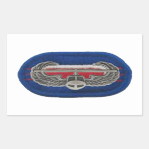 ASSAULT BADGE VAN DE LUCHT OP 3/187 INFANTRY OVAL  RECHTHOEKIGE STICKER