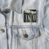 Assault-geweren staan klaar op het wapenrek vierkante button 5,1 cm (In situ)