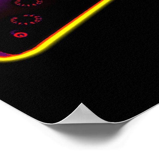 Assault Guitar Blacklight Poster (Hoek)