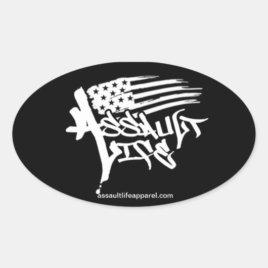 Assault Life - Amerikaanse vlag sticker (Voorkant)