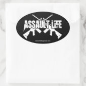 Assault Life - Old School AR Ovale Sticker (Tas)