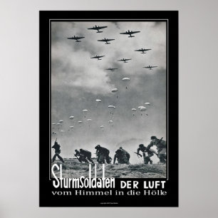 Assault Soldaat van de lucht Poster