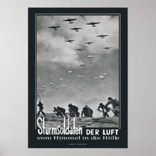 Assault Soldaat van de lucht Poster