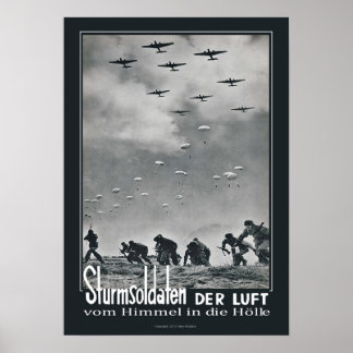 Assault Soldaat van de lucht Poster