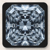 Asscher-Cut Diamond Macro - Spiegelzaal Bier Onderzetter (Voorkant)