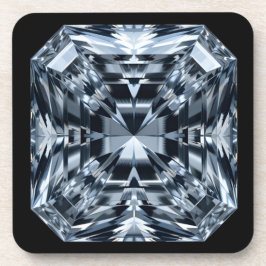 Asscher-Cut Diamond Macro - Spiegelzaal Bier Onderzetter