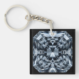 Asscher-Cut Diamond Macro - Spiegelzaal Sleutelhanger