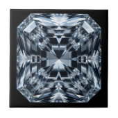Asscher-Cut Diamond Macro - Spiegelzaal Tegeltje (Voorkant)