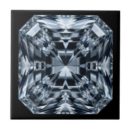 Asscher-Cut Diamond Macro - Spiegelzaal Tegeltje