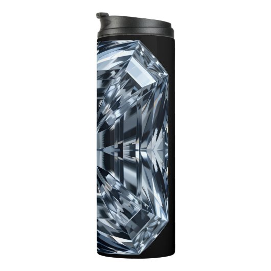 Asscher-Cut Diamond Macro - Spiegelzaal Thermosbeker (Geroteerd rechts)