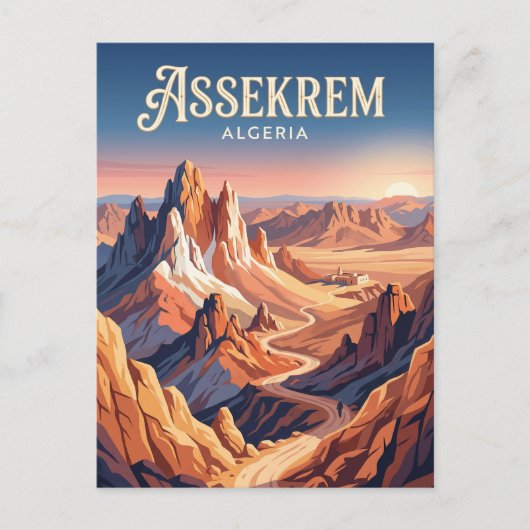 Assekrem Algerije Briefkaart (Voorkant)