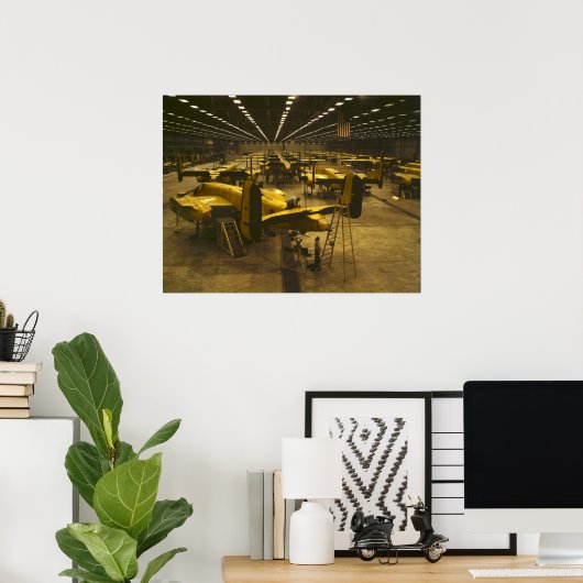 Assemblage B-25 Bombers Poster (Thuiskantoor)