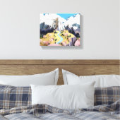 Assemblage Pastel Valley Canvas Afdruk (Insitu (Slaapkamer))