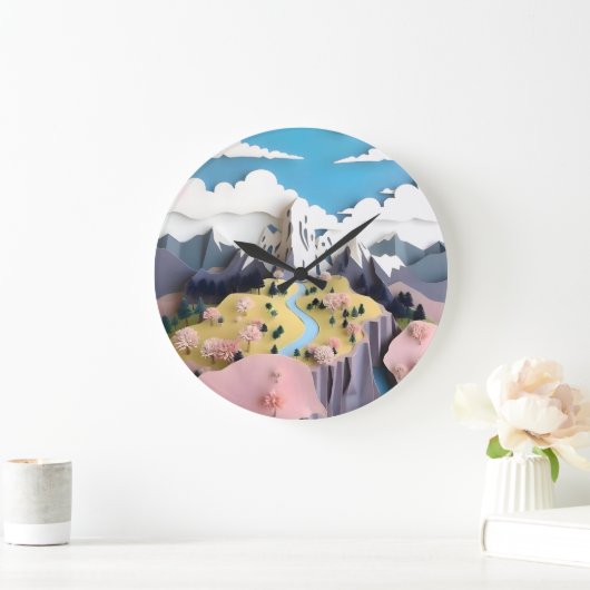 Assemblage Pastel Valley Grote Klok (Huis)