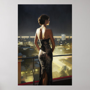 Assemblage van Miami maanlicht Poster