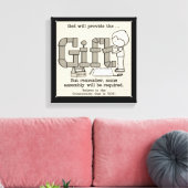 Assemblage vereist canvas afdruk (Insitu (Woonkamer))