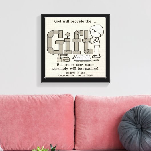 Assemblage vereist canvas afdruk (Insitu (Woonkamer))