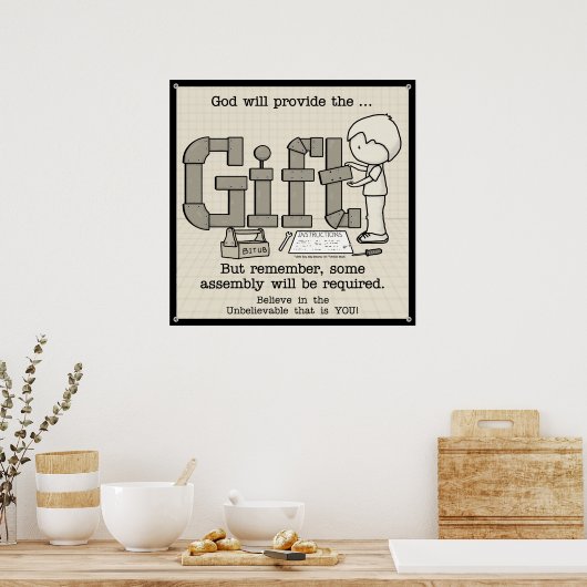 Assemblage vereist poster (Keuken)