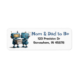Assemblage Vereiste Robot Baby shower Retouradres Etiket