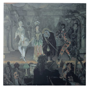 Assemblage voor de aanvang van een tegeltje