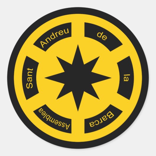 assemblea sab ronde sticker (Voorkant)