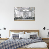 Assemblee des Notafels, voorzitter van Louis Canvas Afdruk (Insitu (Slaapkamer))