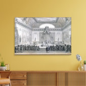 Assemblee des Notafels, voorzitter van Louis Canvas Afdruk (Insitu (Woonkamer))