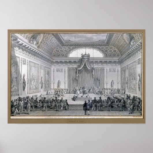 Assemblee des Notafels, voorzitter van Louis Poster (Voorkant)
