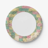 Assemblee-kaart van Azië Papieren Bordje (Voorkant)