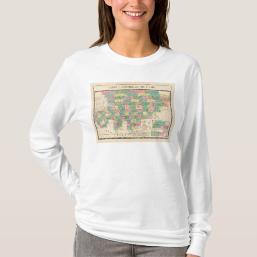 Assemblee-kaart van Azië T-shirt (Voorkant)