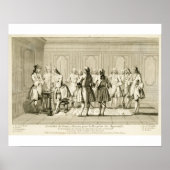 Assemblee van vrije Masons om een leerling te init Poster (Voorkant)