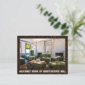 Assemblee Zaal van de Onafhankelijkheidszaal Briefkaart (Staand voorkant)