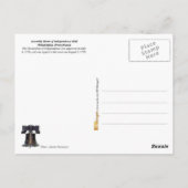 Assemblee Zaal van de Onafhankelijkheidszaal Briefkaart (Achterkant)