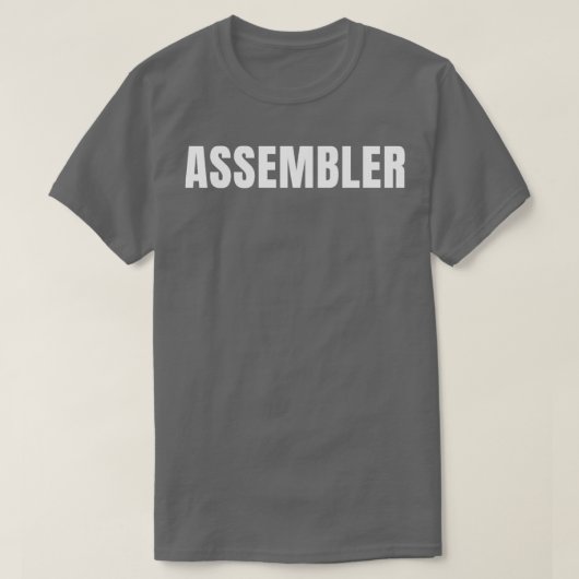 Assembler Funny Job Title Professional Birthday Gi T-shirt (Design voorkant)