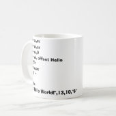 Assembler Mok HelloWorld! (Voorkant links)