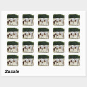 Assemeiland Vierkante Sticker (Vel)