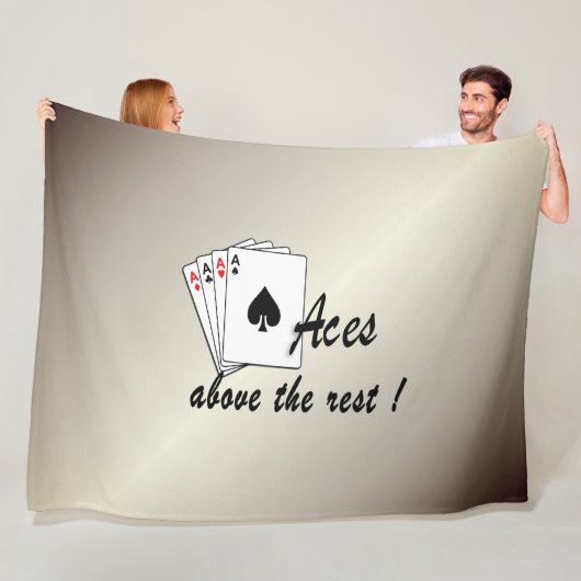 Assen boven de rest antiek goud fleece deken (In situ)