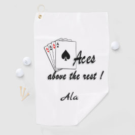 Assen boven de rest gepersonaliseerd golfhanddoek